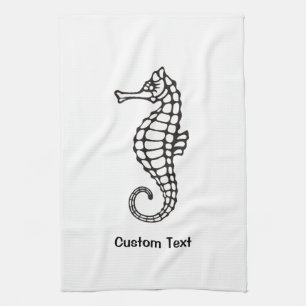 Seahorse Black Theedoek