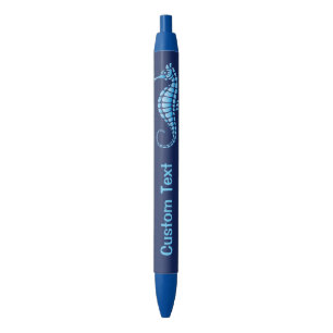 Seahorse Blue Blauwe Inkt Pen