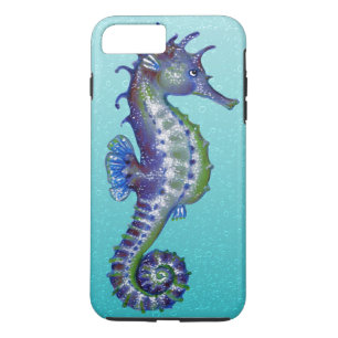 Seahorse Blue iPhone 8 Plus / 7 Plus Hoesje