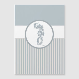 Seahorse Blue Classic Nautical Elegant