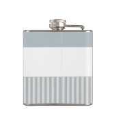 Seahorse Blue Classic Nautical Elegant Heupfles (Achterkant)