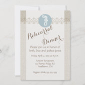 Seahorse Blue Classic Nautical Elegant Kaart (Voorkant)