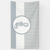 Seahorse Blue Classic Nautical Elegant Spandoek (Verticaal)