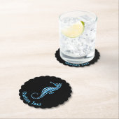Seahorse Blue Kartonnen Onderzetters (Insitu)