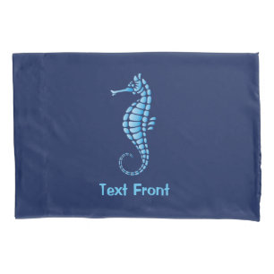 Seahorse Blue Kussensloop