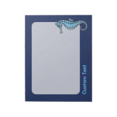 Seahorse Blue Notitieblok (Gedraaid)