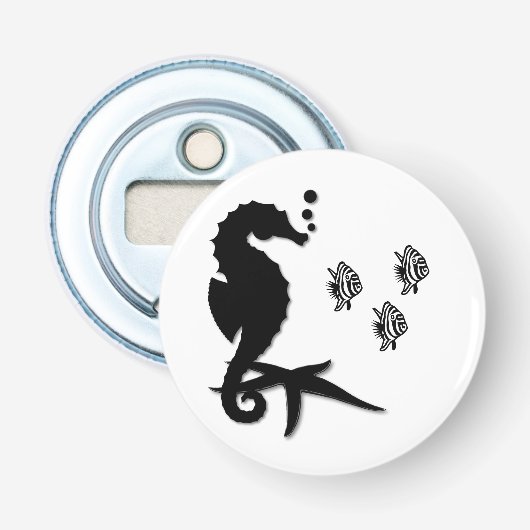 Seahorse Button Flesopener (Voorkant)