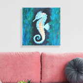 Seahorse canvas art afdruk (Insitu (Woonkamer))