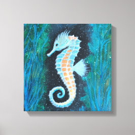 Seahorse canvas art afdruk