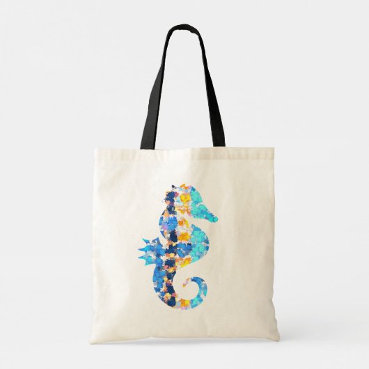 Seahorse Canvas tas (Achterkant)