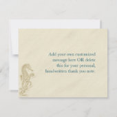 Seahorse Carte de remerciements (Dos)