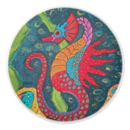 Seahorse Ceramic Pull Keramische Knop