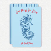 Seahorse Christmas Card Feestdagenkaart