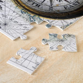 Seahorse Compass Collage Legpuzzel (Zijkant)