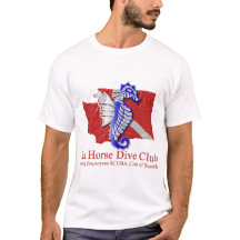 SeaHorse Dive Club logo licht t-shirt