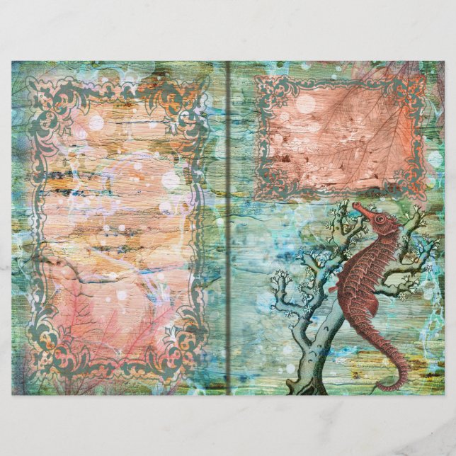  Seahorse en Lobster Journal Page (Voorkant)