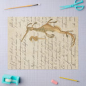 Seahorse en Script Decoupage Tissuepapier (Craft)