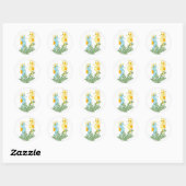 Seahorse Fantasy Ronde Sticker (Vel)