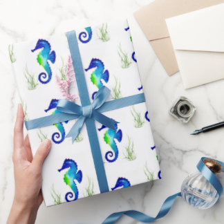 Seahorse Gift Wrap Cadeaupapier