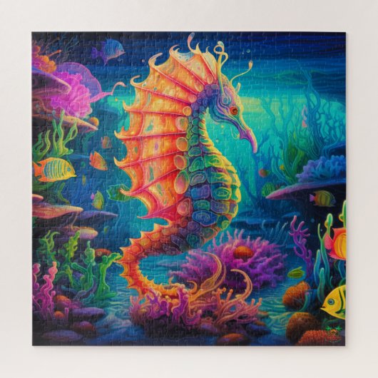🐙 Seahorse Guardian Puzzle (Vertical)