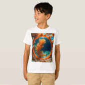 Seahorse Haven: Duik in unieke T-shirt Design!" (Voorkant volledig)