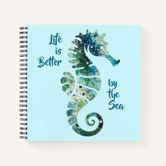 Seahorse - Het leven is beter door het Zee Notitieboek