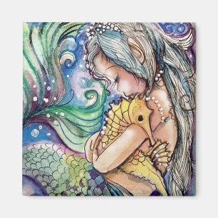 "Seahorse Hugs" Magnet Magneet