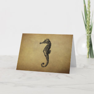 Seahorse Illustratie Kaart