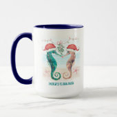Seahorse Kiss Mistletoe Kustkerst Mok (Links)