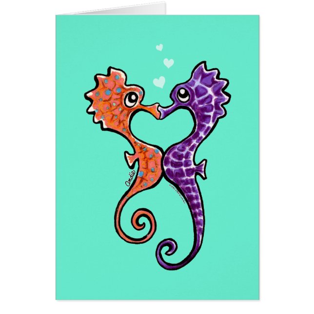 Seahorse Kiss Off-Leash Art™ (Devant)