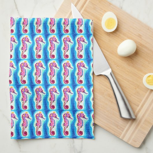 Seahorse Kitchen Towel Theedoek (Quarter Fold)