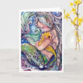 SeaHorse Knuffels Kaart (Gele Bloem)