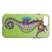 Seahorse Lime Green Case-Mate iPhone Case (Achterkant (Horizontaal))