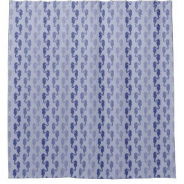 Seahorse Links Light Indigo Shower Curtain Douchegordijn