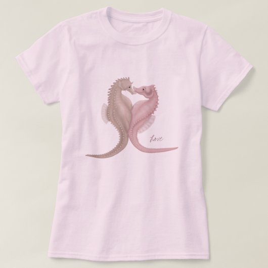 Seahorse Love T-shirt (Design voorkant)