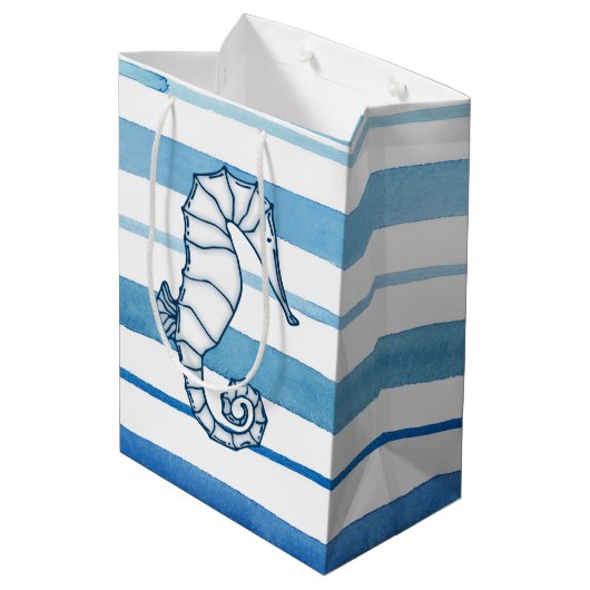 Seahorse Medium Cadeauzakje (Achterkant Gekanteld)