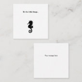 Seahorse Mini Remerciements Carte Note (Devant / Derrière)