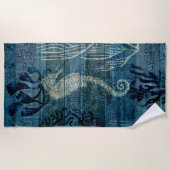 Seahorse - Mixed Media Strandlaken (Voorkant)