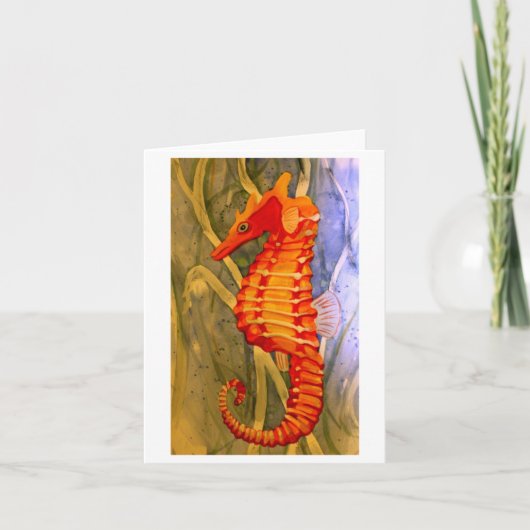 Seahorse Note Cards Kaart (Voorkant)