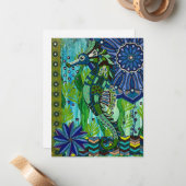 Seahorse Notitiekaartje (Voorkant / Achterkant in situ)