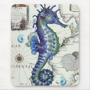 Seahorse Old Map Muismat
