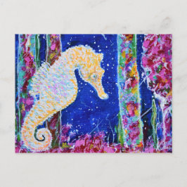 Seahorse Painting Briefkaart