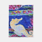 Seahorse Painting Fleece Deken (Voorkant)