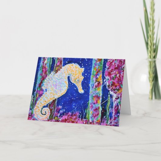 Seahorse Painting Kaart (Voorkant)