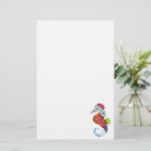 Seahorse Patchwork Pet Briefpapier (Staand voorkant)