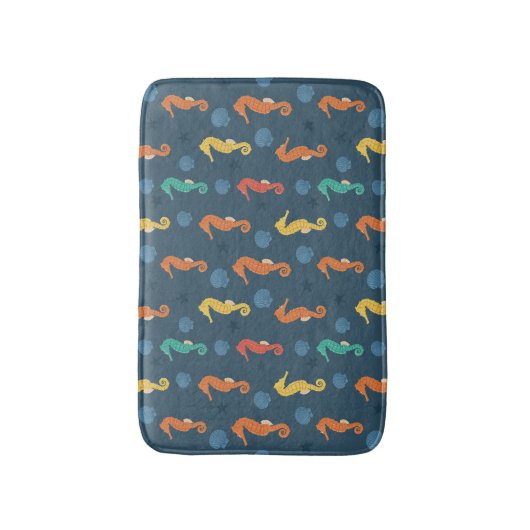 Seahorse Pattern Badmat (Voorkant Verticaal)