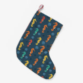 Seahorse Pattern Kleine Kerstsok (Voorkant (Hangend))