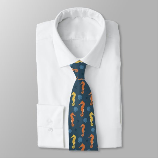 Seahorse Pattern Stropdas (Gebonden)