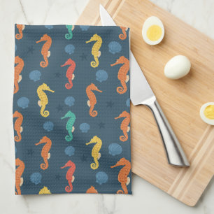 Seahorse Pattern Theedoek