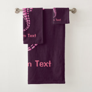 Seahorse Pink Bad Handdoek